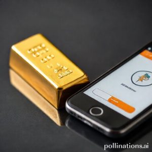 A close-up shot of an elegant gold bar and a smartphone with a Pegadaian Syariah app open, symbolizing modern and traditional asset types in syariah finance.