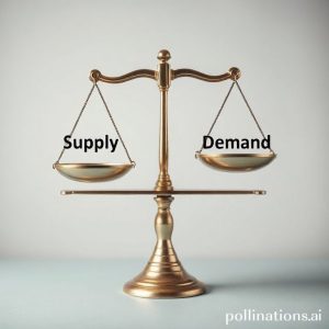 A conceptual image showing balanced scales with