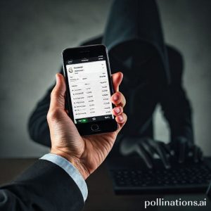 A person's hand holding a smartphone, actively checking a bank transaction history with a worried expression, while a large, menacing shadow figure (representing a carder) looms in the background, subtly manipulating a keyboard. The scene emphasizes digital vigilance and the hidden threat.