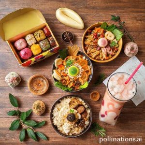 A vibrant flat lay of various 