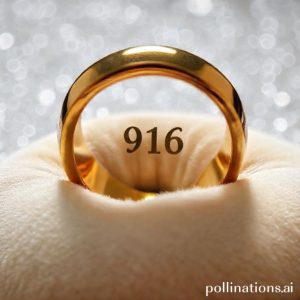 An elegant golden ring with 