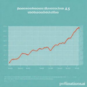 Ilustrasi grafik pergerakan kurs Rupiah terhadap Dolar AS dengan tren naik dan turun.
