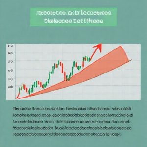 Ilustrasi tentang cara menentukan target profit dan memasang stop-loss dalam trading menggunakan falling wedge pattern.