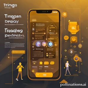 Animated infographic showing the journey of gold from physical vault to digital transaction on a smartphone, with